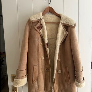 The Dreamiest Vintage Shearling Coat with Cream Lining